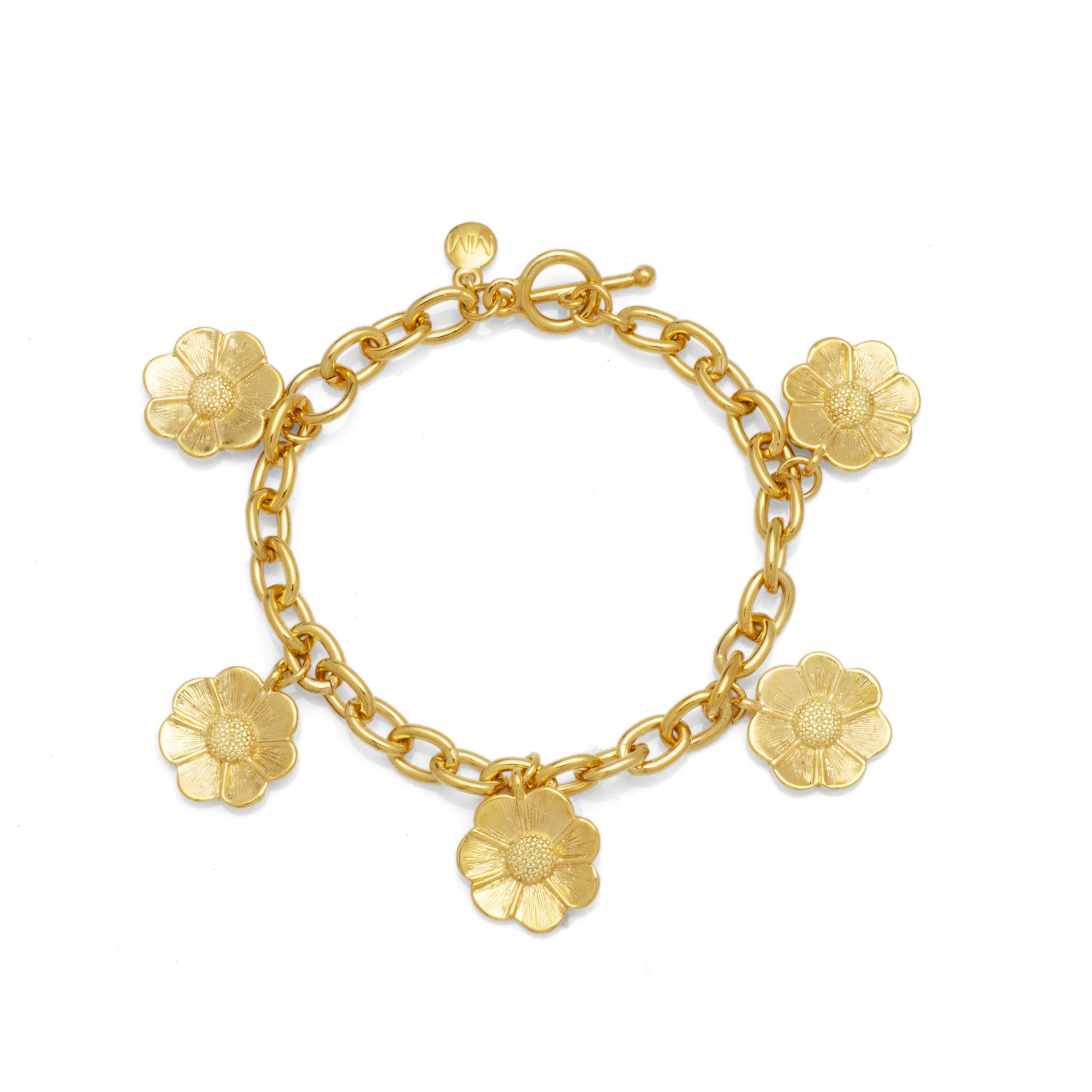 Flower Charm Bracelet