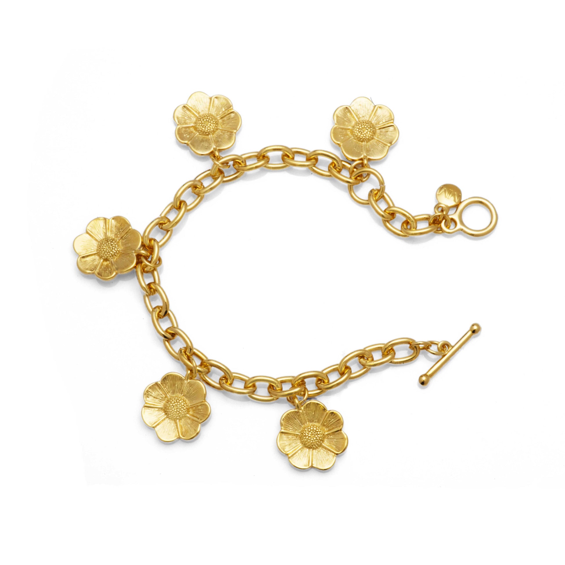 Flower Charm Bracelet