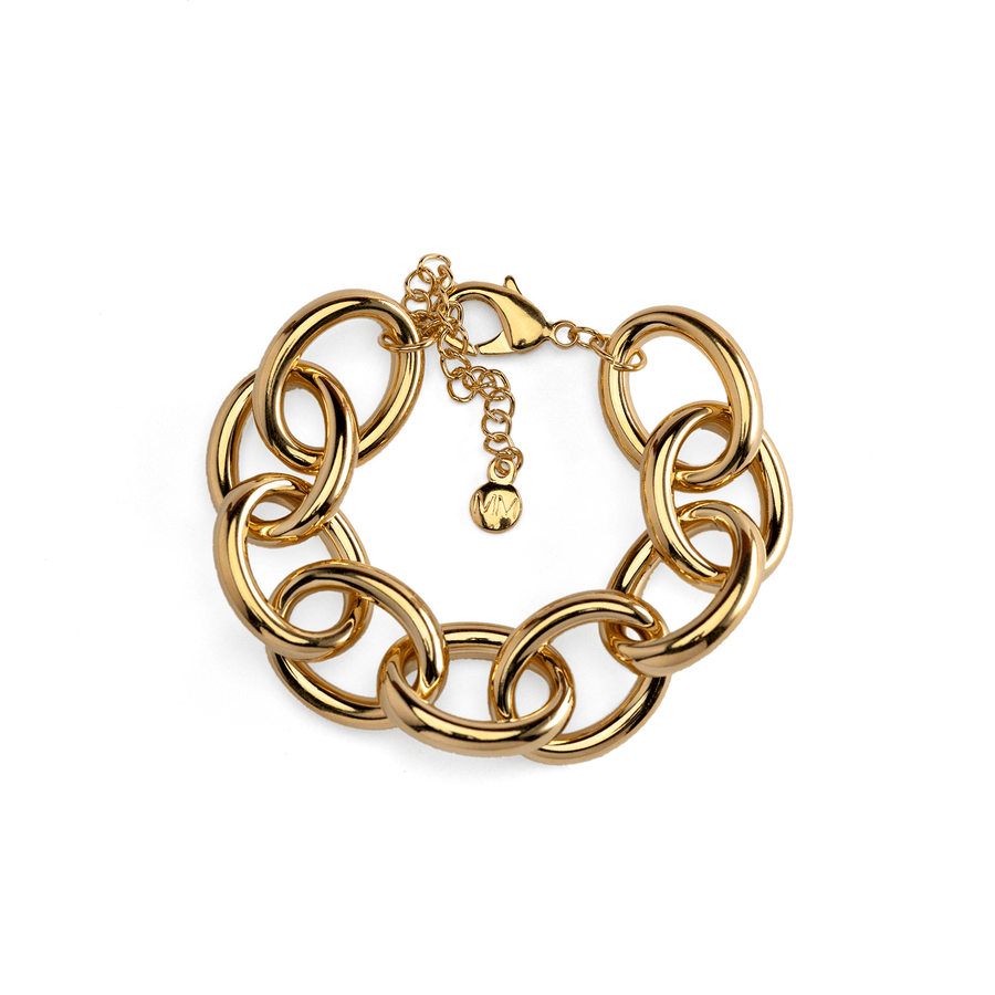 BASIC, Large Link Bracelet, Gold – OTHMAR