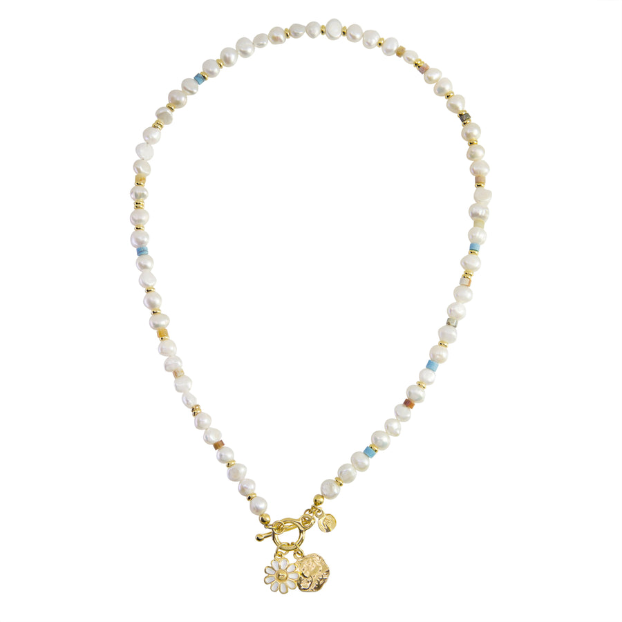 Pearl Daisy Necklace