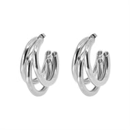 Triple Hoops Silver