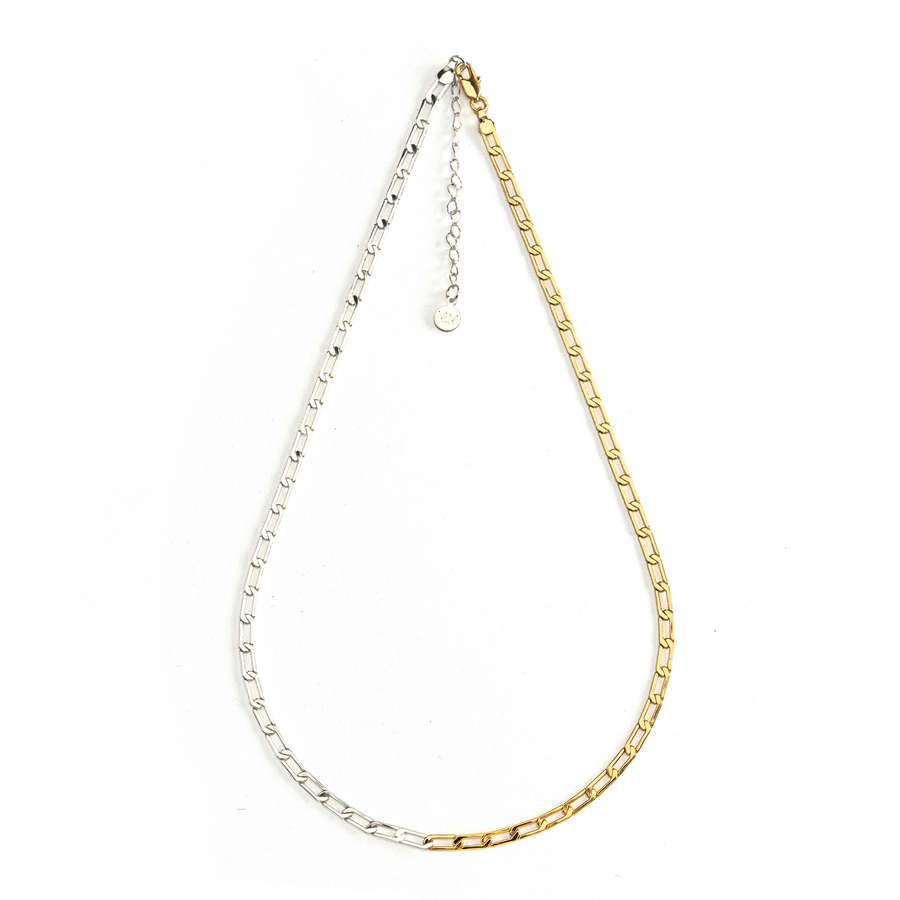 Flat Paperclip Necklace